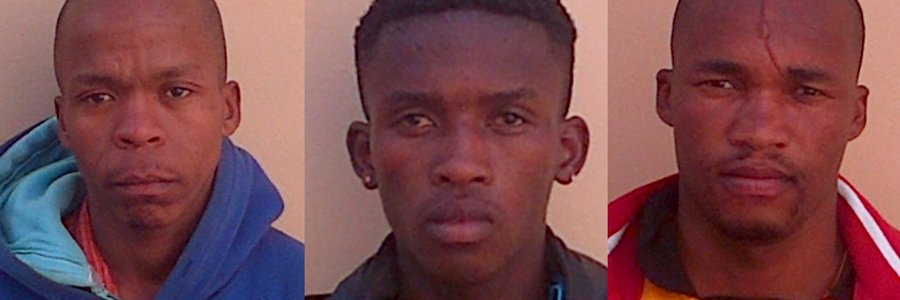 Vlnr: Ntsingiselo Mbuzeni (34), Avuyile Nzame (20) en Xolisa Nzame (29)